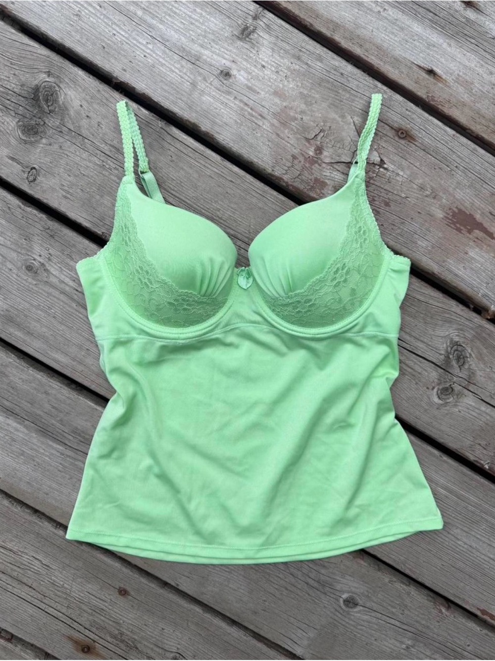 Truffles mint green corset / bra tank -36C